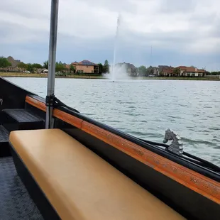 One of several peaceful fountains on the ride.