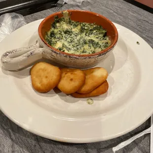 Ma'am bread spinach dip