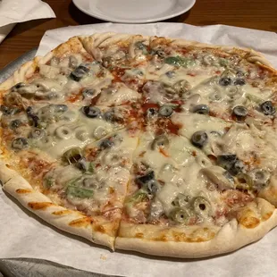 Medium vegetarian pizza