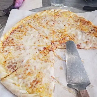 Extremly thin, taste like a cracker and not browed. Not good I'm sorry to say. Kitchen should do better, much better.