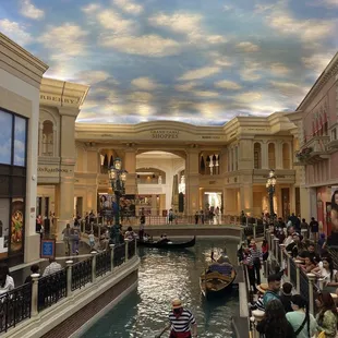 Lobby area with canal