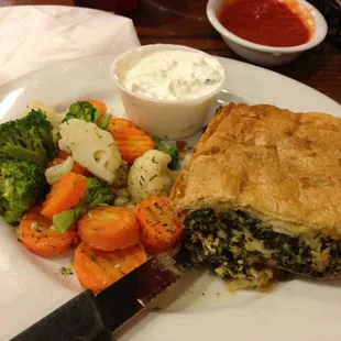 Spinach pie.
