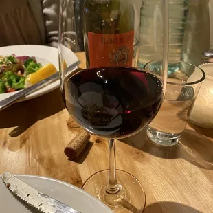 The bottle of Chianti was a perfect match for our dinners.
