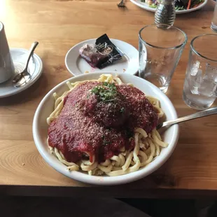 Spaghetti. Okay.