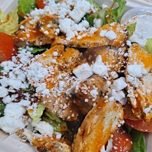 Buffalo Chicken Salad (can be made plant-based/vegan)