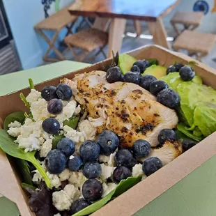 Cilantro Avocado Lime Salad (can be made locally made plant-based/vegan protein)