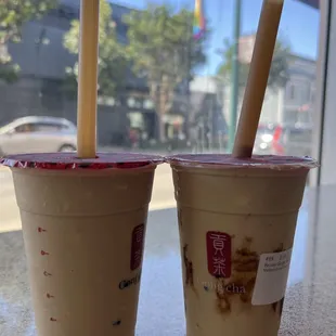 Brown sugar boba milkshakes!