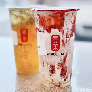 Marble Strawberry Milk Tea