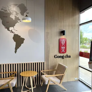 a map of the world on the wall