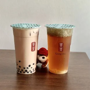 Pearl Milk Tea and Lemon Wintermelon Basil