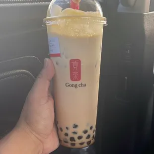 Crème Brûlée brown sugar milk tea!