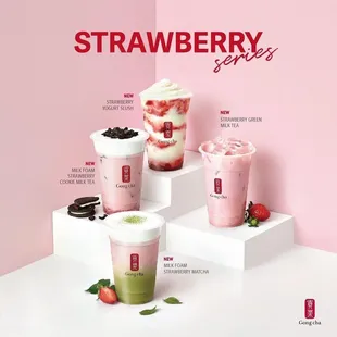 a variety of drinks
