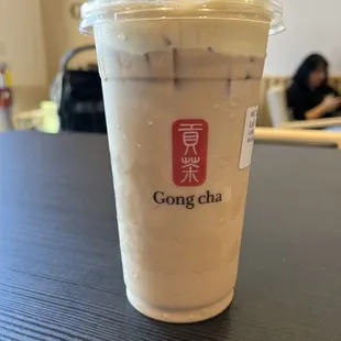 Earl Grey Milk Tea with Creme Brûlée Foam