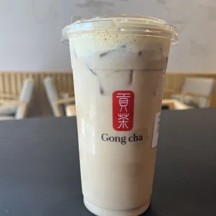 Earl Grey Milk Tea with Creme Brûlée Foam