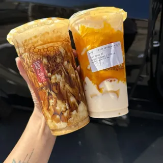 Marble Mango Milk Tea