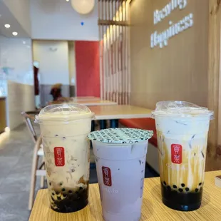 Creme Brulee Brown Sugar Milk Tea, Brown Sugar Milk Tea, Taro