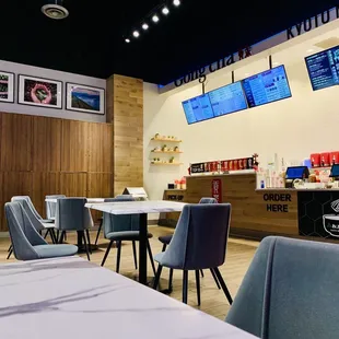 the interior of a restaurant