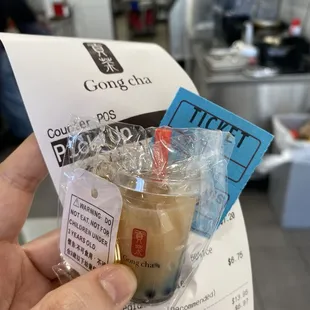 Grand Opening Promo on 6/22 - You get a Gong Cha Keychain &amp; raffle ticket