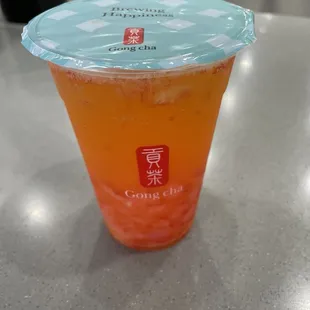 Sparkling Grapefruit with Star Jelly