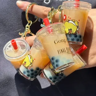 Excited new the Fat Chocobo keychain is available 8.10 to 8.12 @ Gong Cha Santa Ana only for the 1st 21st customers of each day.