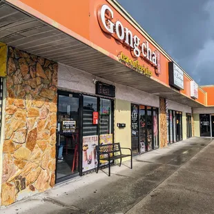 Outside