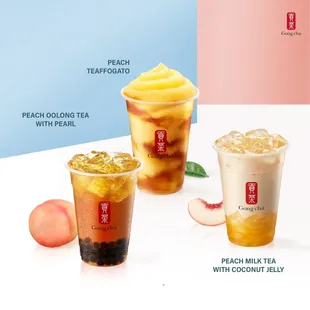 Summer Peach drinks.