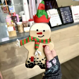 Pearl Milk Tea in gingerbread bottle