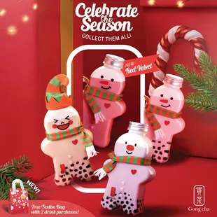 Gingerbread bottles are back!  This time they come with a hat and scarf!