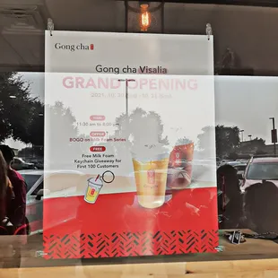 Grand opening sign