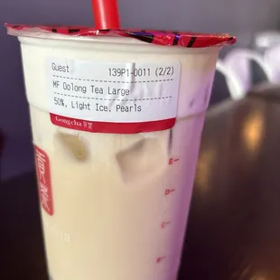 Oolong Tea Milk Foam