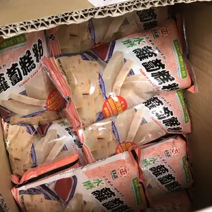 a box full of food