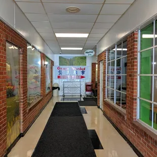 Gong&apos;s Market -- down the hall, dropping breadcrumbs (what where the architects smoking?)