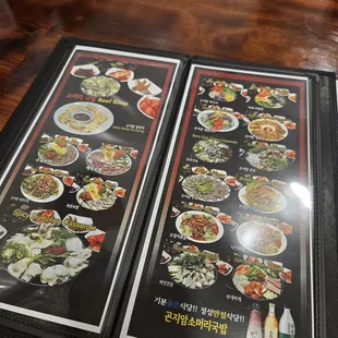Menu with pictures