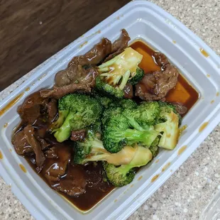 Beef and broccoli for the hubby