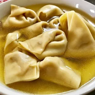 Wonton soup - my go to when I'm home sick and I want something warm &amp; simple for my throat