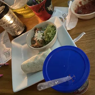 Kid&apos;s burrito with rice and beans