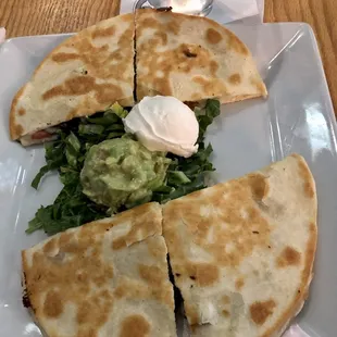 Steak quesadillas.