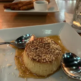 Flan and churros