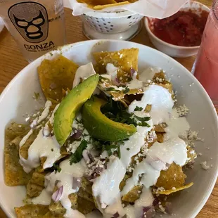 Chilaquiles, wish they had egg. Not as authentic