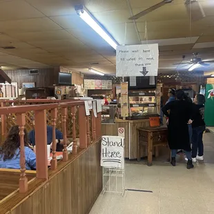The scene- you roll in -and go down the line ordering whatever you see that you want!