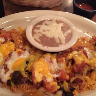 Steak tips and shrimp