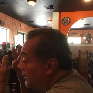 Good salsa!! Spicy not overwhelming.