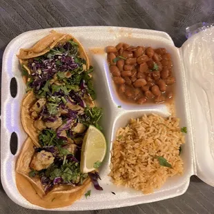 Tacos, beans &amp; rice (VISIT #2)