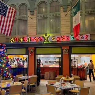 Front of restaurant..