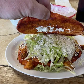 breakfast burrito Papa con Chorizo (potato & chorizo)