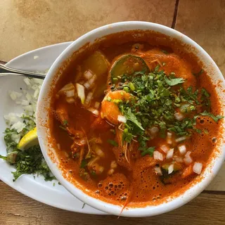 Caldo de Camaron/ shrimp soup