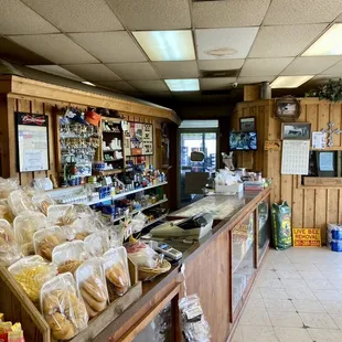 Inside store...