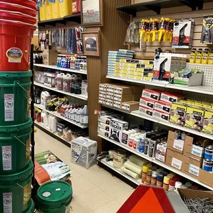 Inside store...
