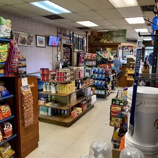 Inside store...