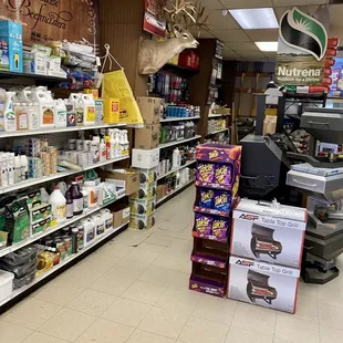 Inside store...